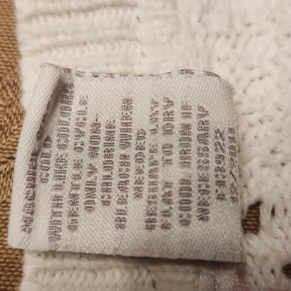 Heart-n-Crush Bolero Sweater White Knit Short Sleeve Size 7/ 8 (SM) - Picture 7 of 7